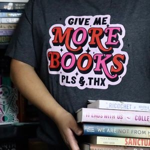 Give me more books pls & thx